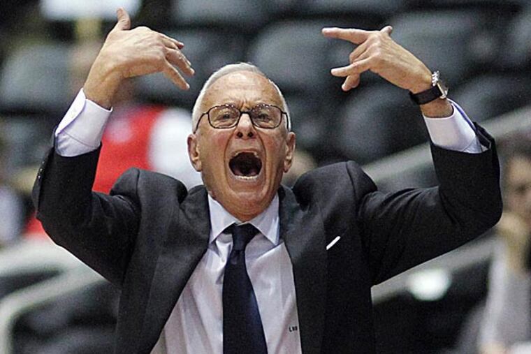 Larry Brown threw cold water on a report that suggested he has been contacted by the Sixers about their vacant coaching job. (Michael Mulvey/AP)