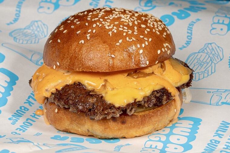 A Huda Burger at Huda Burger, 1603 Frankford Ave.