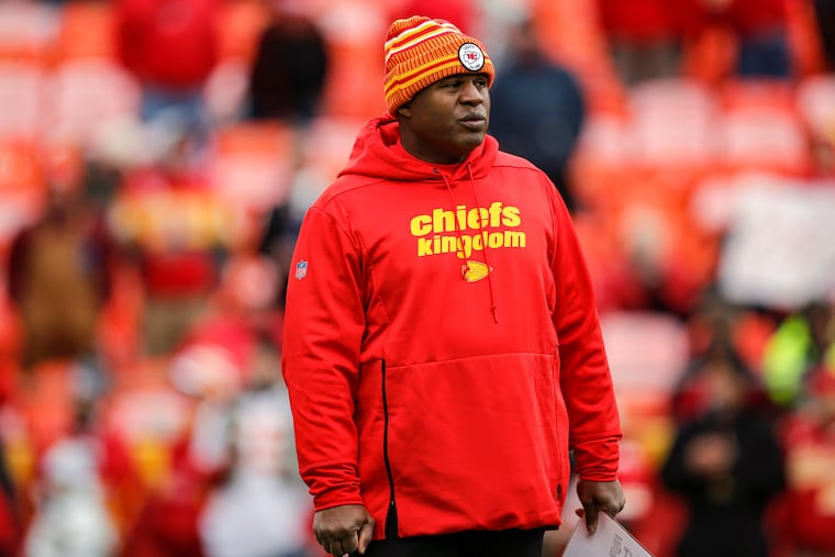 Kansas City Chiefs offensive coordinator Eric Bieniemy.