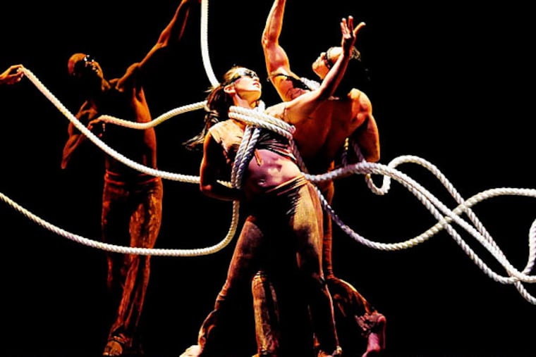 Pilobolus Dance Theater combines collaboratively choreographed dance pieces with short films. (GRANT HALVERSON)