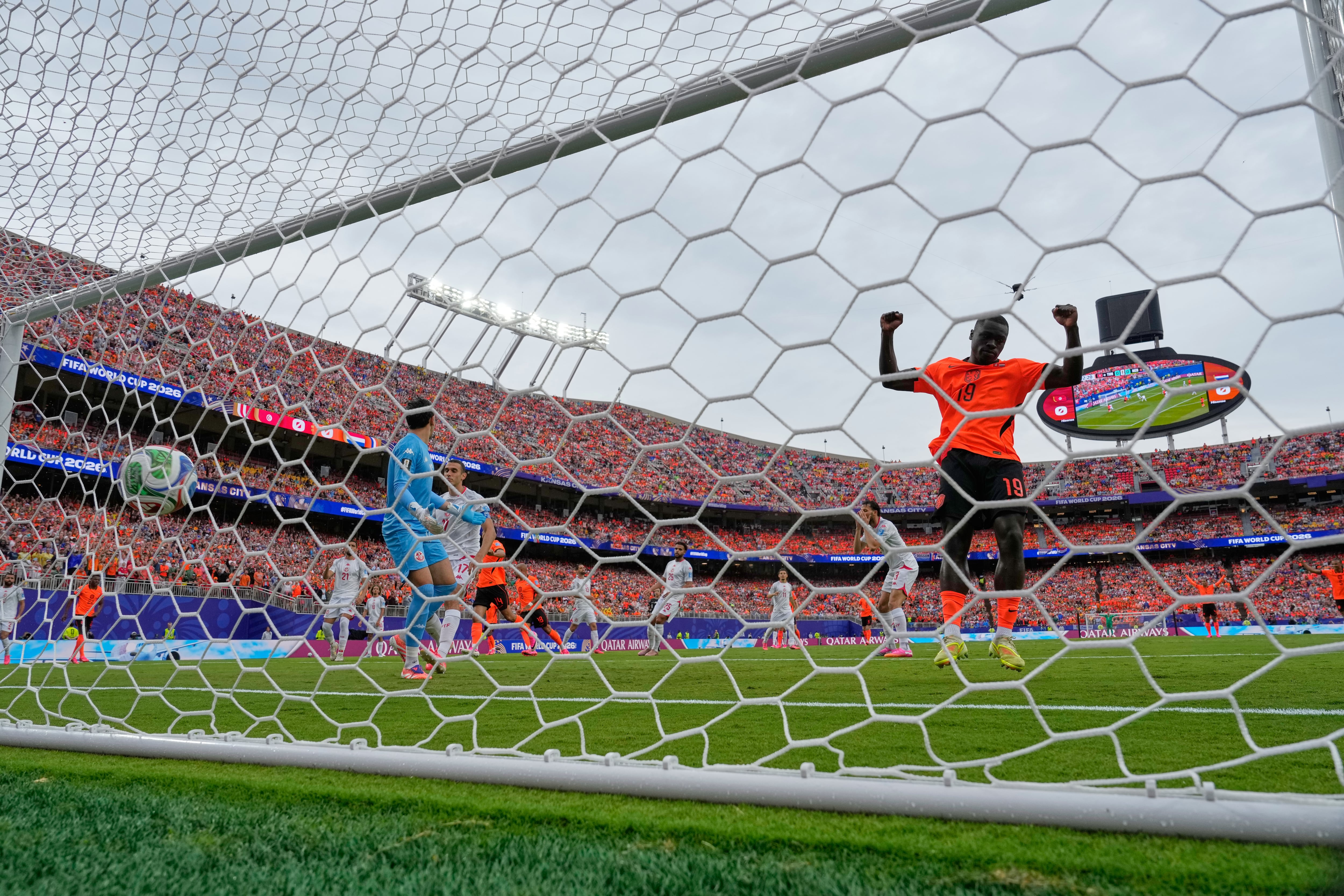 Netherlands tops World Cup Group F with Brobbey hat-trick, pair of own goals from Tunisia