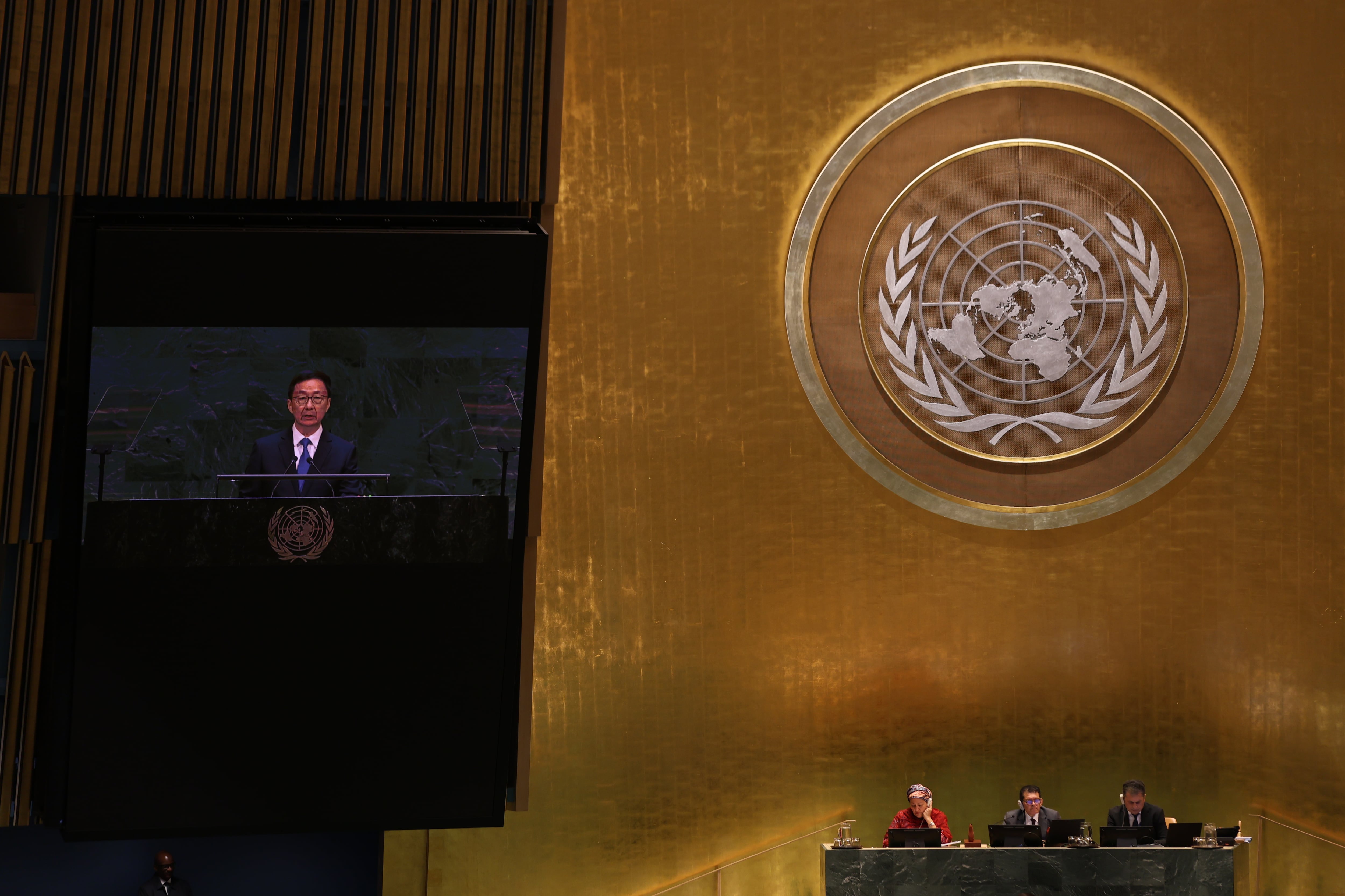 China, as usual, uses UN speech to promote global development as solution to world's challenges