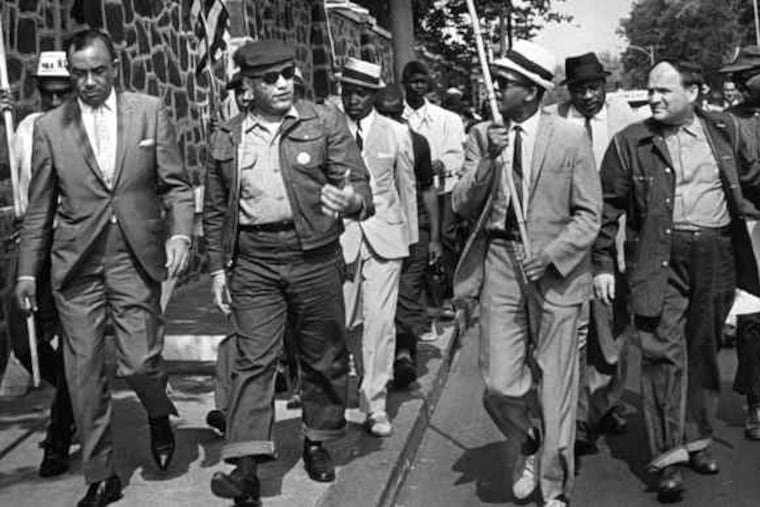 One historic event Mr. Franklin recorded was a 1966 march to desegregate Girard College.