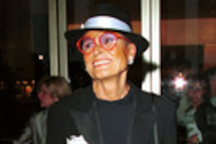 Liz Claiborne at the 2000 American Fashion Awards in New York. The designer had retired in 1989.