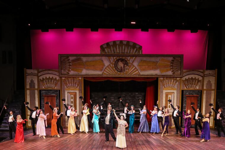 The cast of "42nd Street," through Aug. 4 at Upper Darby Stage.
