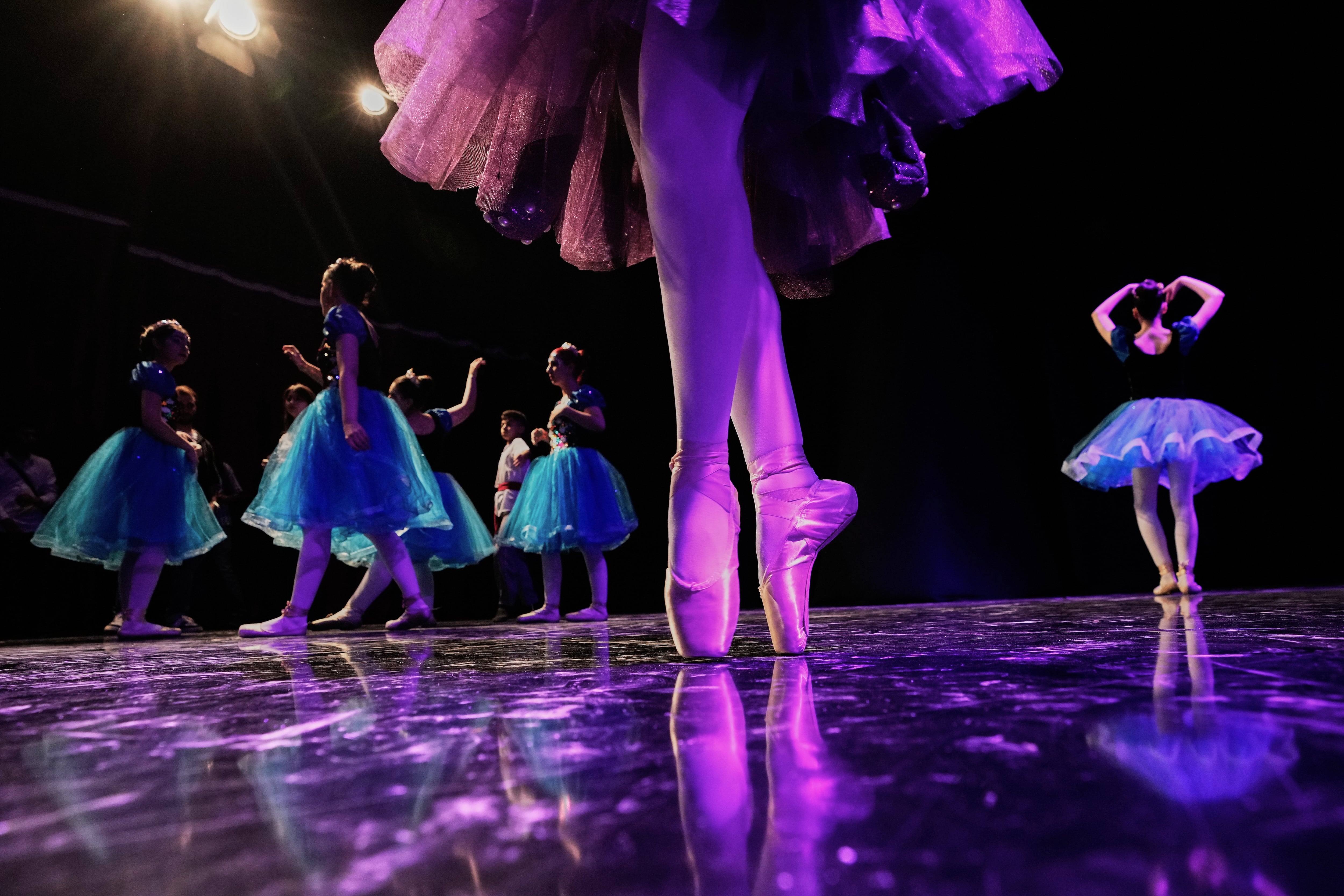 Photos show Baghdad Ballet Academy students taking the stage at Baghdad's Al-Sinbad Theater