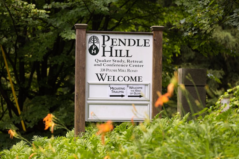 Pendle Hill, a Quaker study, retreat, and conference center on Plush Mill Road in Wallingford.