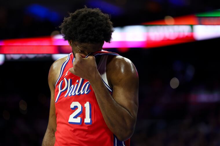 Philadelphia 76ers center Joel Embiid scored just one point in the fourth quarter of the Sixers' Game 4 loss.