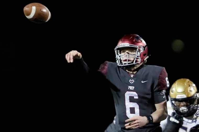 St. Joseph's Prep quarterback Kyle McCord threw for four touchdowns against La Salle.