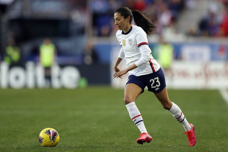 Christen Press is one of five U.S. national team stars who have moved to England this winter, giving the FAWSL a huge boost of publicity.