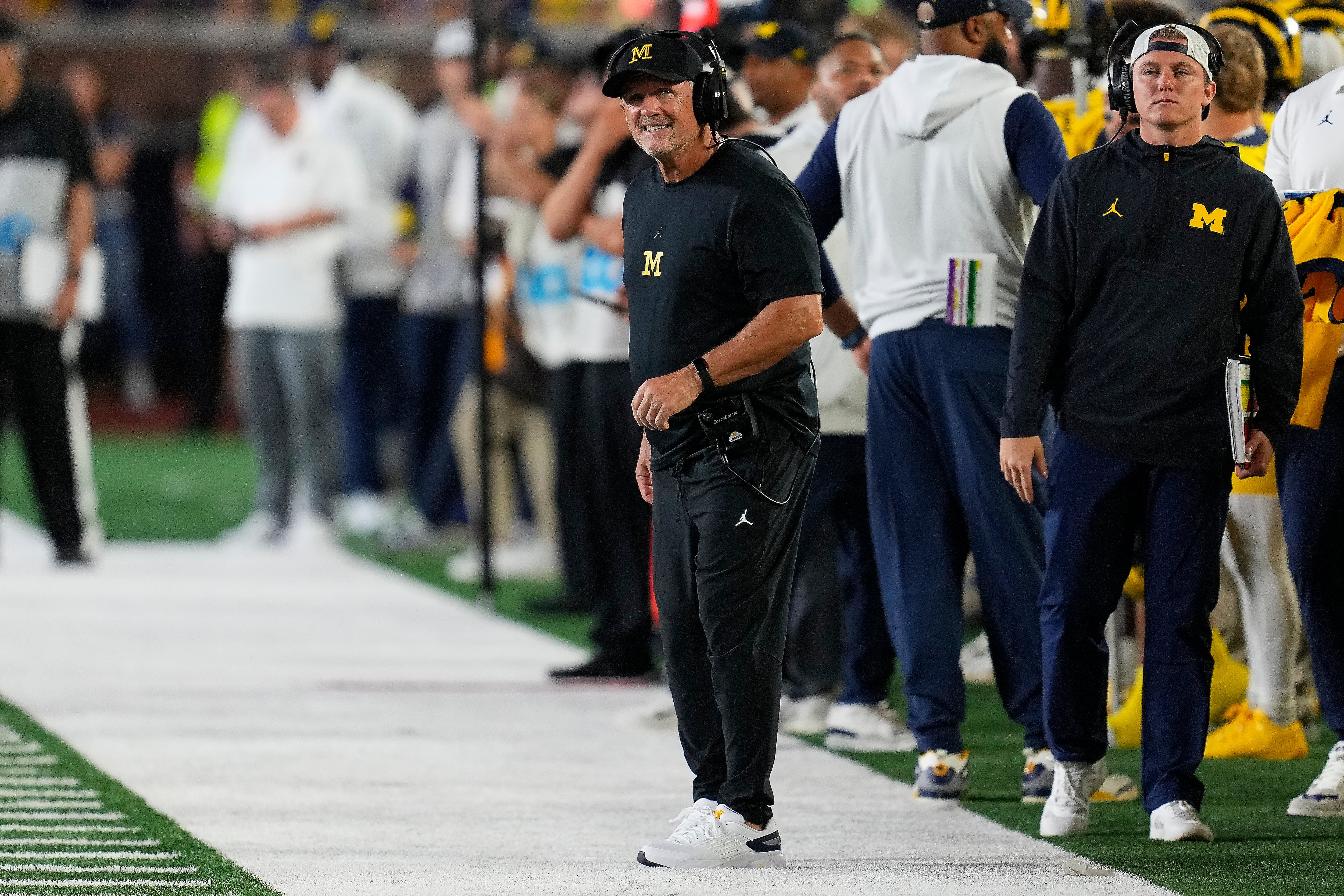 Week 1 gets its signature moment when No. 16 Michigan beats Western Michigan on disputed finish