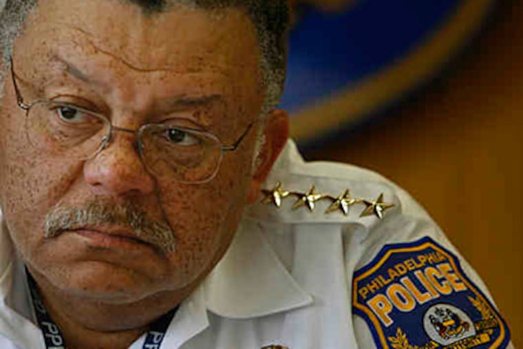 Police Commissioner Charles H. Ramsey wants recruits to meet tougher standards, like being at least 21, with three years of driving experience and two years' worth of college courses. (Michael S. Wirtz / Staff)