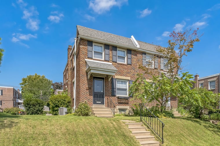 The exterior of the home in the Wissahickon Hills section of Roxborough.