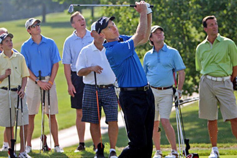 Jim Furyk is likely to be one of the crowd favorites this weekend. (Michael Bryant/Staff Photographer)