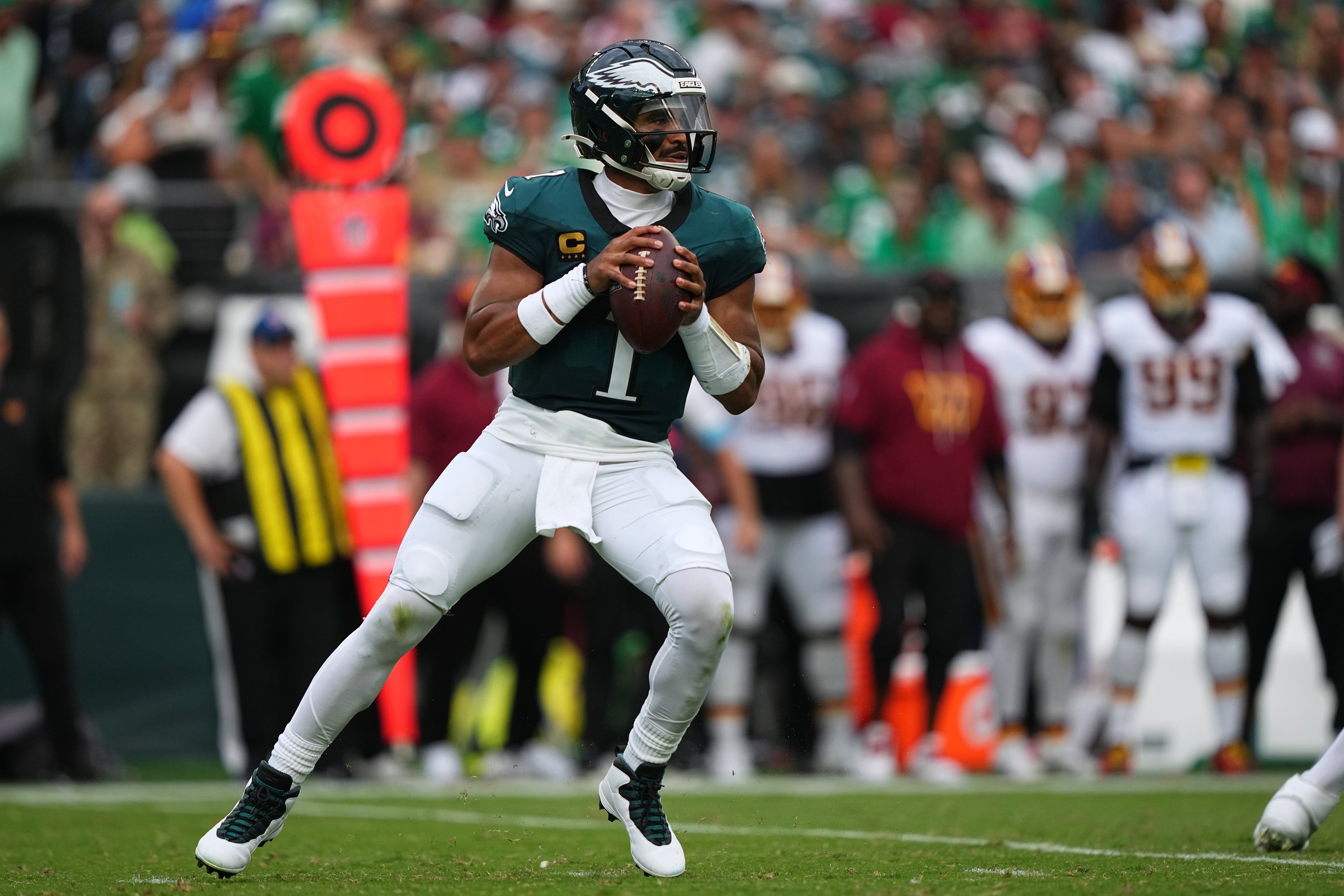 Hurts Leads Eagles Past Commanders in Clutch 24-22 Win, Stops Final Two-Point Bid