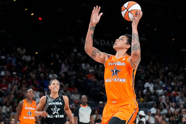 Brittney Griner's return to the court as an All-Star was a source of joy for fellow players, coaches, and commissioner Cathy Engelbert.