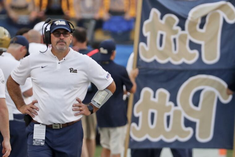 Pittsburgh head coach Pat Narduzzi during the Panthers' rout of Albany in the opener.