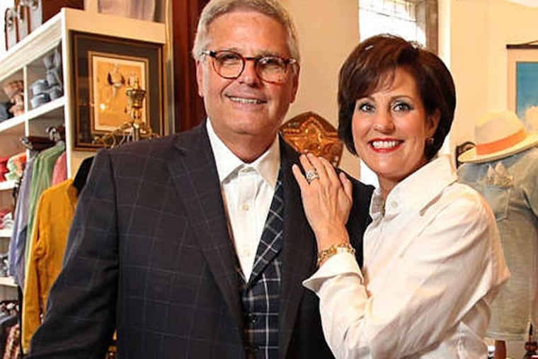 Robert and Jan Chevalier opened the Mettlers American Mercantile store in 2012. "We are about curating a collection of great things made in America" said Robert Chevalier of the Phila. store, which includes high-end curios as well as clothing. (MICHAEL BRYANT / Staff Photographer)