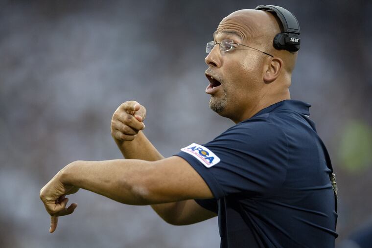 Penn State football head coach James Franklin.
