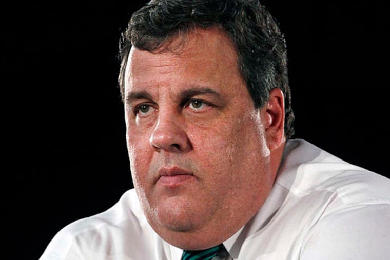 "I don't believe that God places creations on this Earth who are not redeemable," Gov. Christie said in his speech at the ceremony. (AP)