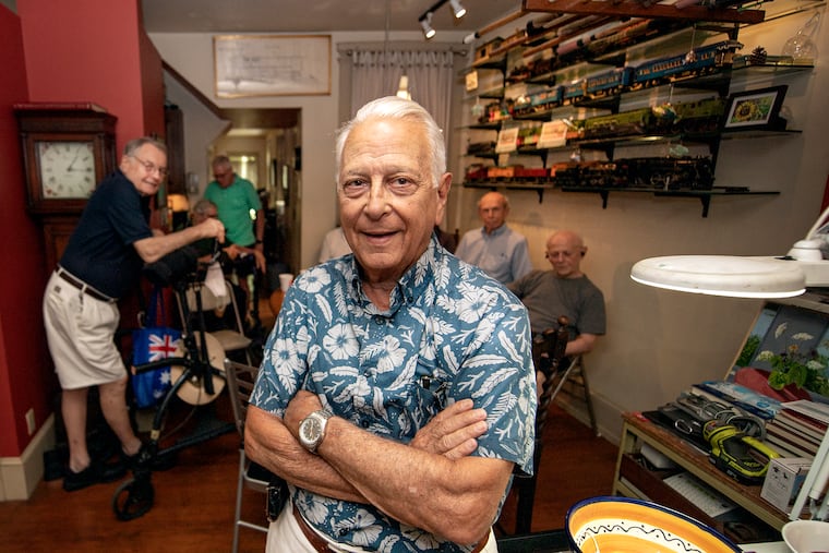 The men's group of Penn's Village meets regularly for “a free-ranging conversation” about public and private topics, says Peter Schoenbach, “like a group of friends, which, in fact, we really are.”