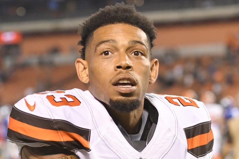 Cleveland Browns cornerback Joe Haden (23) walks off the field after an NFL preseason football game against the New York Giants, Monday, Aug. 21, 2017, in Cleveland. The Browns won 10-6. (AP Photo/David Richard)