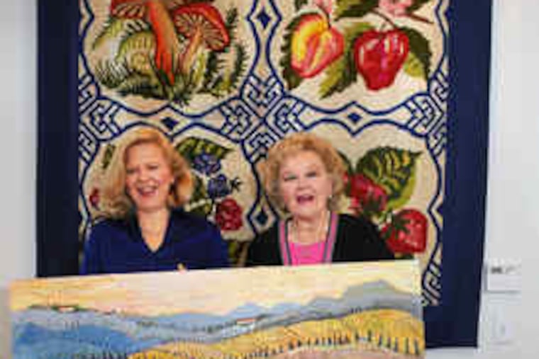 From heartbreak, artist Leslie Ehrin (left) found "my metier and my subject" - Tuscany. She and her mother, Lois Ehrin (right), also an artist, are creating a children's book to foster "visual literacy."