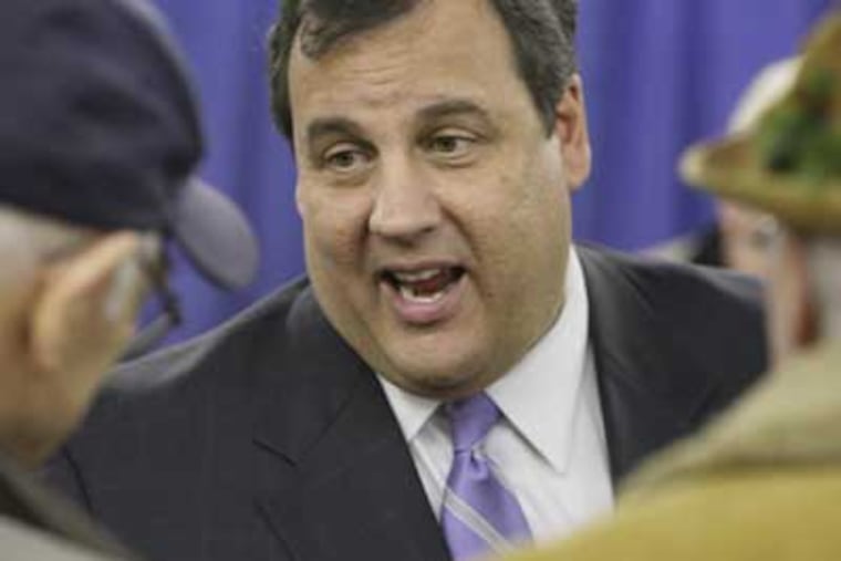 Former U.S. Attorney Christopher J. Christie, and GOP gubernatorial candidate, earlier this year in Haddon Heights. ( Elizabeth Robertson / Staff Photographer )