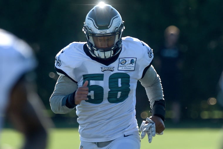 Eagles linebacker Jordan Hicks.