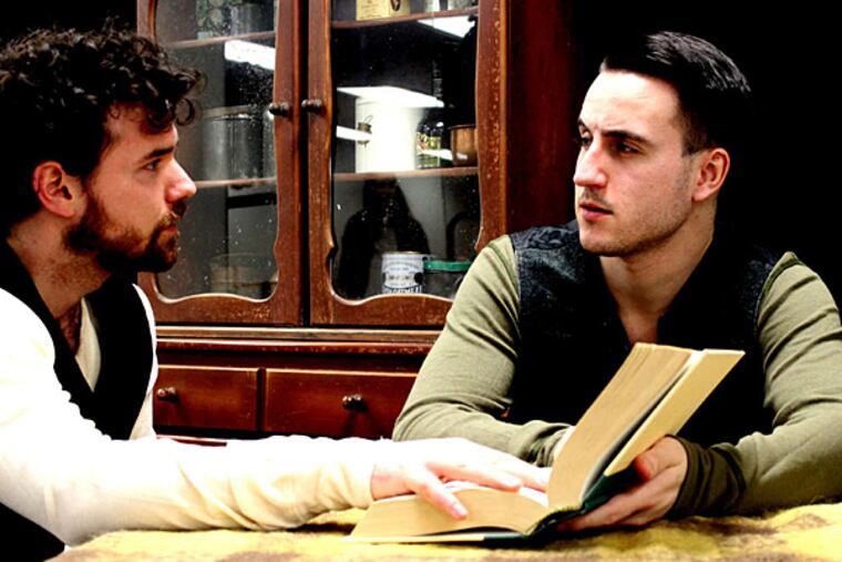 Time of the assassins: Kevin Rodden (left) and Dexter Anderson in the Irish Heritage Theatre's production of Sean O'Casey's drama "Shadow of a Gunman." (KEITH MILLER)