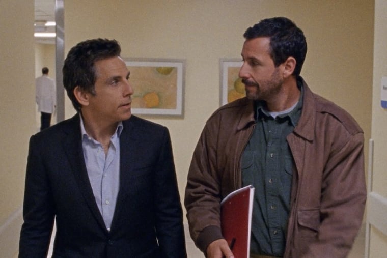 Ben Stiller and Adam Sandler in “The Meyerowitz Stories (New and Selected).”