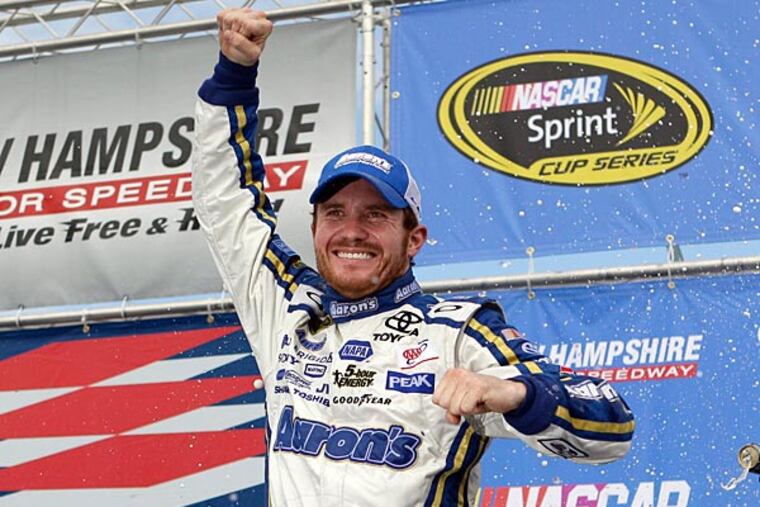 Brian Vickers won in New Hampshire to end a 75-race Sprint Cup winless streak. (Mary Schwalm / AP)