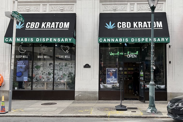 The CBD Kratom store on 17th Street in Center City.
