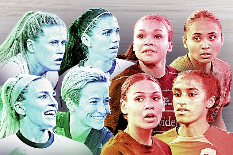 As the "old guard" including Alyssa Naeher, Alex Morgan, Julie Ertz, and Megan Rapinoe transition off the field, youngsters like Sophia Smith, Alyssa Thompson, Trinity Rodman, and Naomi Girma are poised to step up.