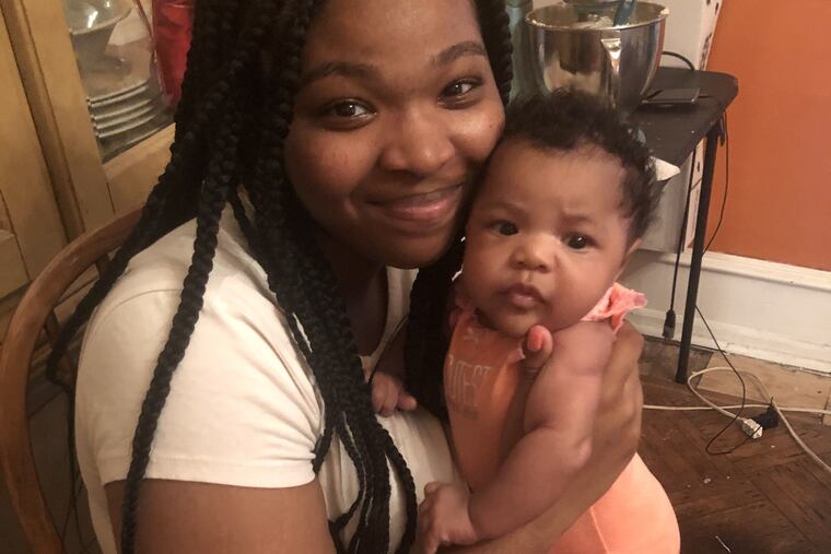 Kayla with daughter Kamila.