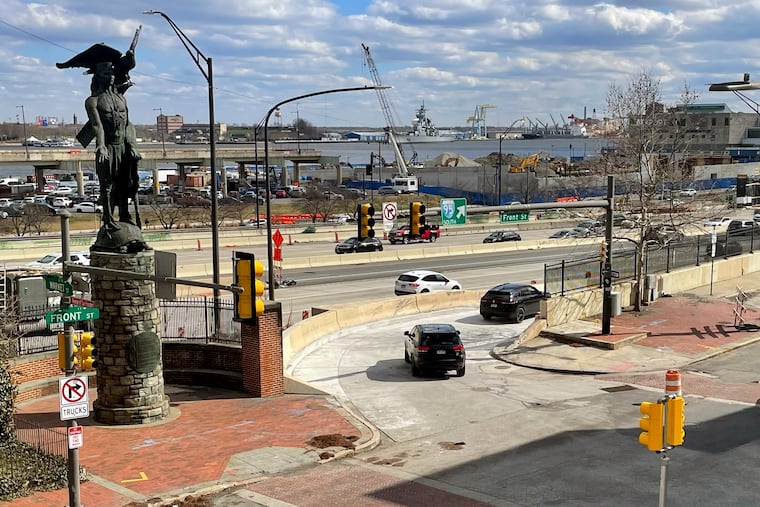 The Market Street ramp to southbound I-95 is reopened Tuesday, March 17, 2026.