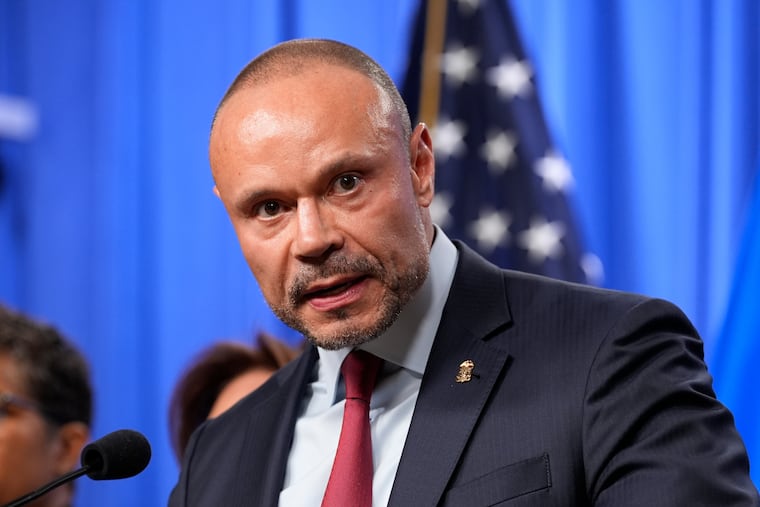 Dan Bongino, FBI deputy director, speaks during a Dec. 4 news conference at the Department of Justice in Washington.