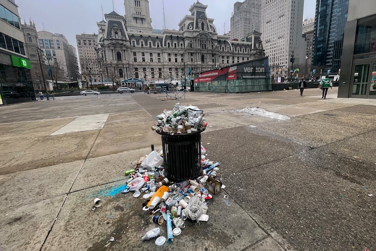 February 17, 2025: Hundreds of city workers set out immediately after the Eagles’ four-hour-long victory parade, cleaning up the mess a million-plus fans left behind. Most of the streets and sidewalks along the route were spotless by Saturday morning. But they couldn’t get to it all.