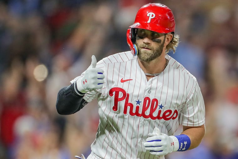 Bryce Harper and the Phillies take on the Miami Marlins in Game 1 of their best-of-three wild-card series at Citizens Bank Park on Tuesday.