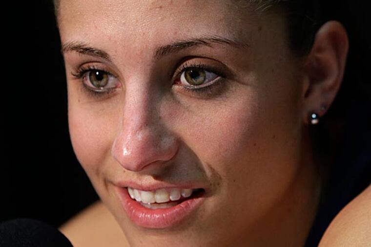Germantown Academy star Caroline Doty will get a chance to finish with a third NCAA women's basketball title on Tuesday night. (Gerald Herbert/AP)