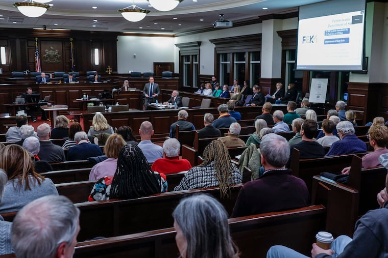 Chester County Commissioners hold a public meeting to discuss the errors they had in the pole books during the November election. West Chester. Tuesday, February 3, 2026