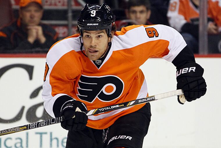 Philadelphia Flyers forward Steve Downie. (Tom Mihalek/AP)
