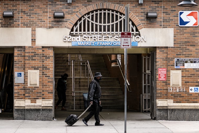 The 52nd street station is shown in West Philadelphia on March 31, when a young man was shot on the Market-Frankford Line, marking the second SEPTA shooting that week. On Friday night, police said a 16-year-old boy was shot in the face while sitting on the steps of the station.