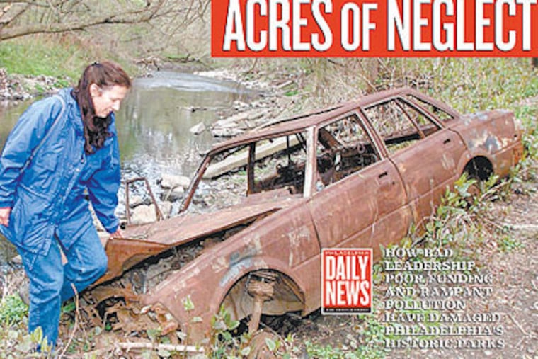 How we told the story of the city's parks in 2001.