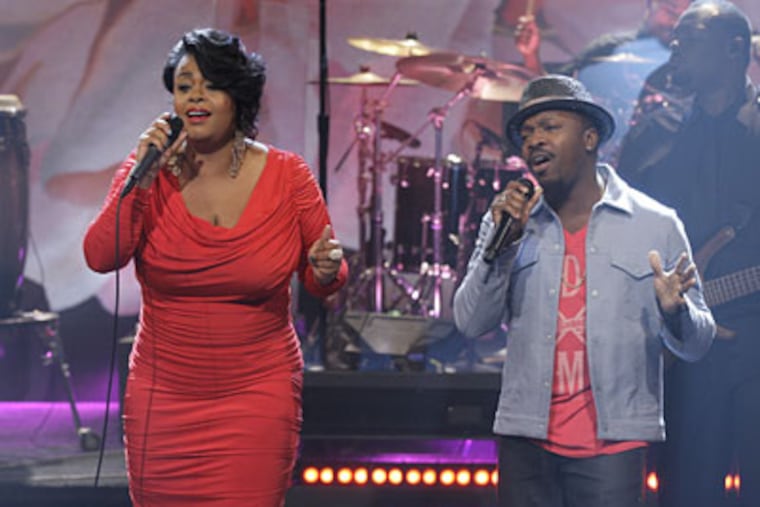 Jill Scott and Anthony Hamilton on "The Tonight Show With Jay Leno" last month. Hamilton will be a part of the Jill Scott Summer Block Party, which will arrive at the Susquehanna Bank Center in Camden on Aug. 6.