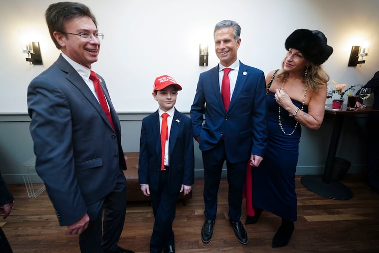 From left to right: Michael Giannetta, Micheal Giannetta, Jr. 11, U.S. Rep. Dan Meuser, and his wife Shelley Meuser, in Washington, D.C. on the day President Donald Trump took the oath of office.