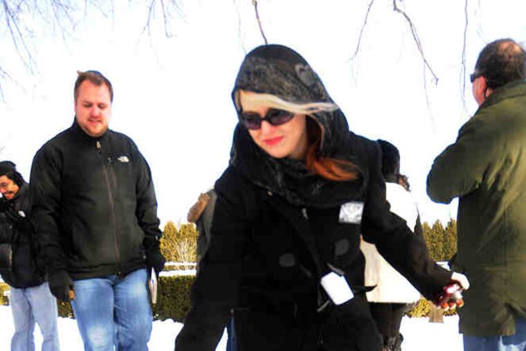 Goodis was born in East Oak Lane in 1917. Admirers pay tribute to him at his grave site in Roosevelt Memorial Cemetery (left).