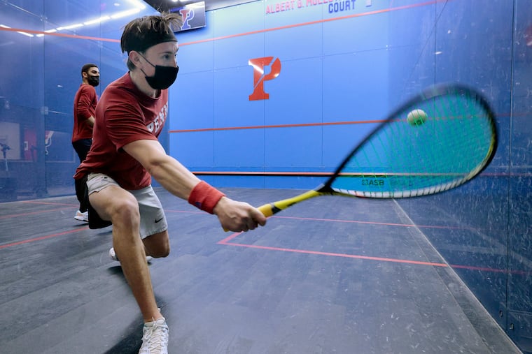 Penn's Andrew Douglas, a three-time All-America honoree, has not dropped a match this season.