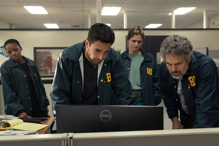 From left: Thuso Mbedu (Aleah Clinton), Fabien Frankel (Anthony Grasso), Alison Oliver (Lizzie Stover), and Mark Ruffalo (Tom Brandis) in "Task."