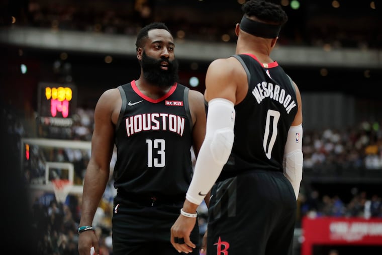 James Harden and Russell Westbrook were both reportedly unhappy after the Rockets' finish last season.